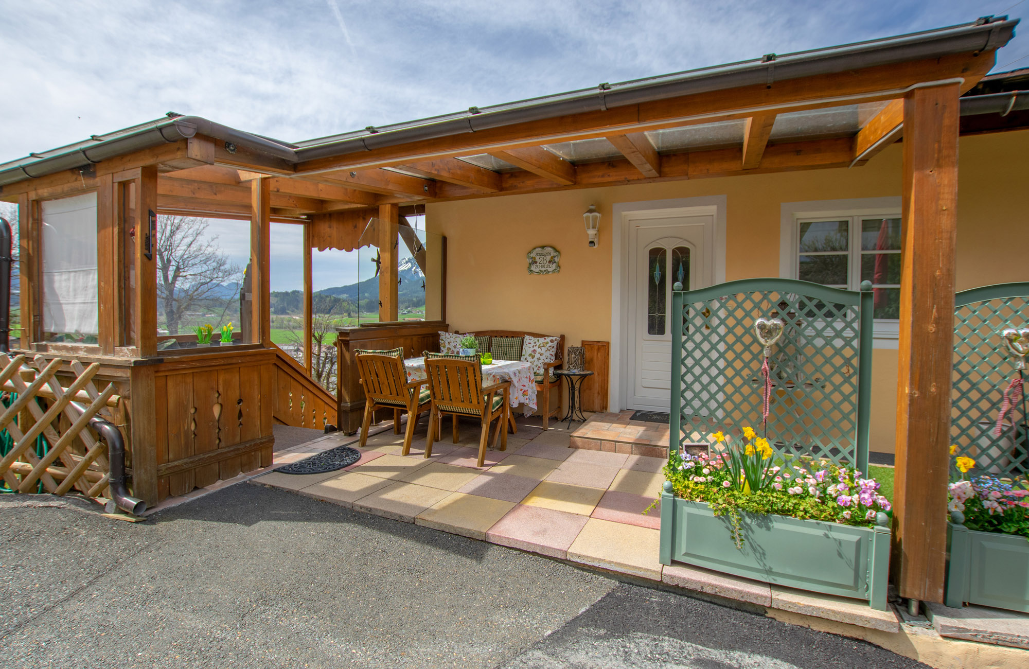 Appartement St. Johann in Tirol mit Panoramablick zum Wilden Kaiser direkt an Skipiste 4